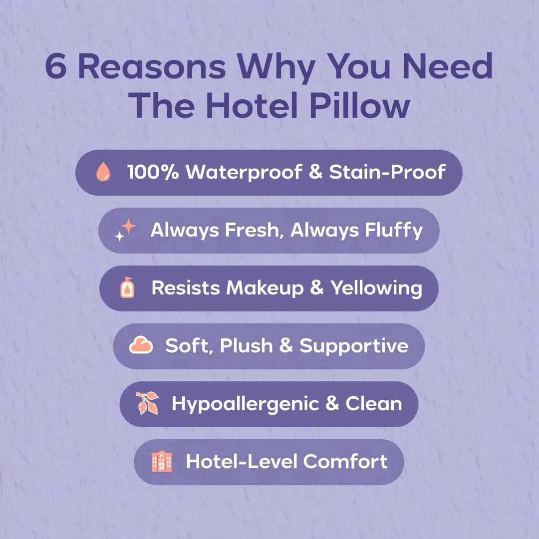 Mello Hotel Pillow Waterproof & Stain-Resistant